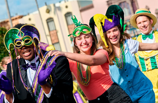 Música, conciertos y desfiles en el Mardi Gras 2025 de Universal Orlando Resort