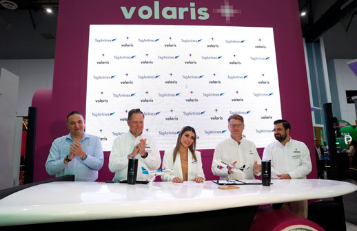 TagAirlines y Volaris firman acuerdo de código compartido