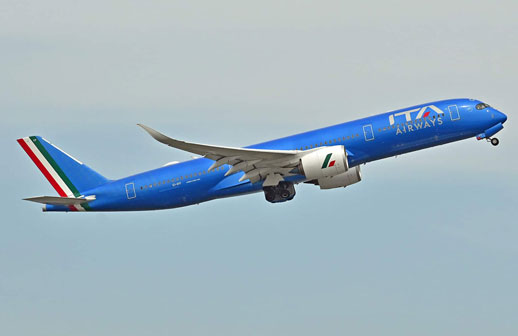 ITA Airways reanudará su ruta Roma–Tel Aviv el 1° de enero de 2026
