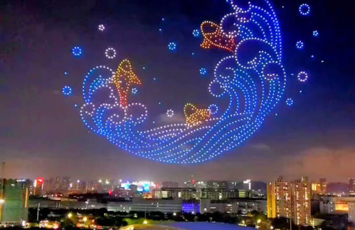 Punta del Este despedirá el año con un espectáculo de drones sobre la rambla