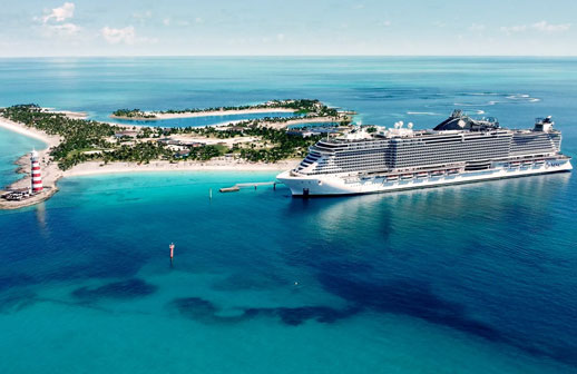MSC amplía y renueva su isla privada Ocean Cay en las Bahamas
