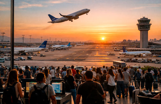 El tráfico aéreo en América Latina y el Caribe creció 3,8% en 2025 y alcanzó 477,3 millones de pasajeros