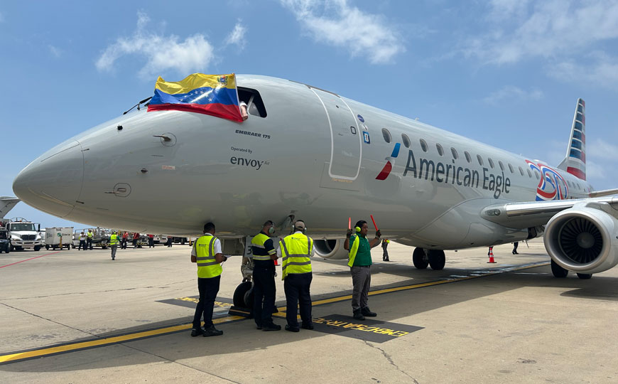 American Airlines regresó a Caracas